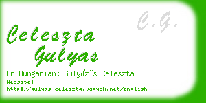 celeszta gulyas business card